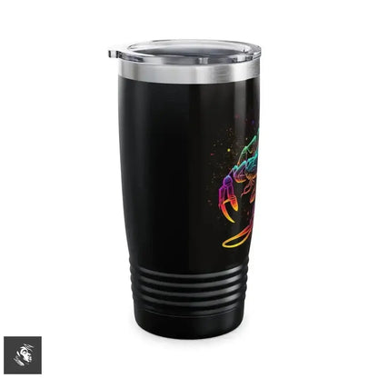 Neon Scorpio Zodiac Tumbler Glows with Starry Style - Free Spirit Chic