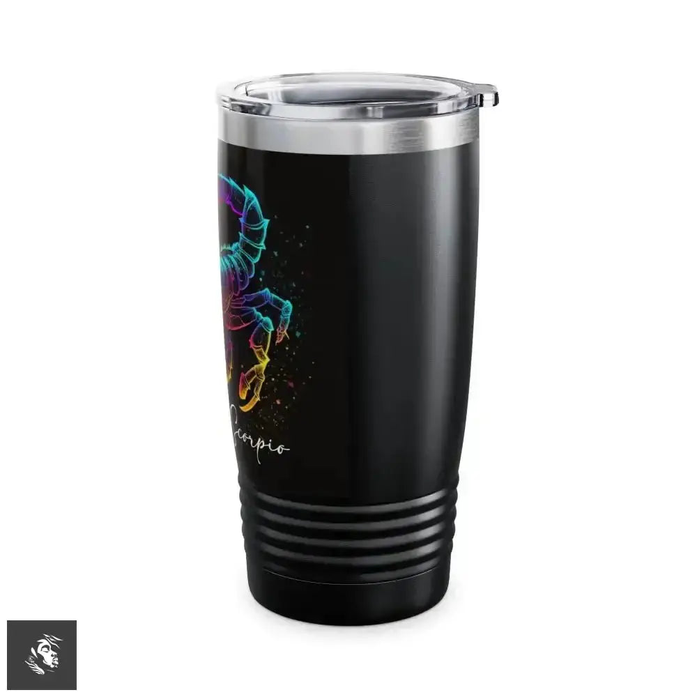 Neon Scorpio Zodiac Tumbler Glows with Starry Style - Free Spirit Chic
