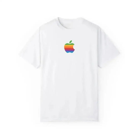 Rainbow Apple Tee Rocks with Cool Retro Vibes alt null id - Free Spirit Chic