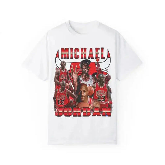 Retro Bulls Tee Showcases Iconic Players in Vintage Style Preview - Free Spirit Chic