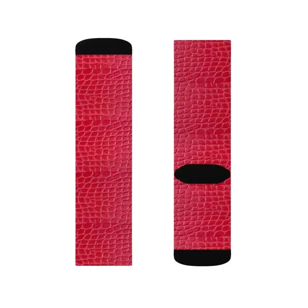 Snazzy Red Croc Socks Amp Up Your Style - Free Spirit Chic