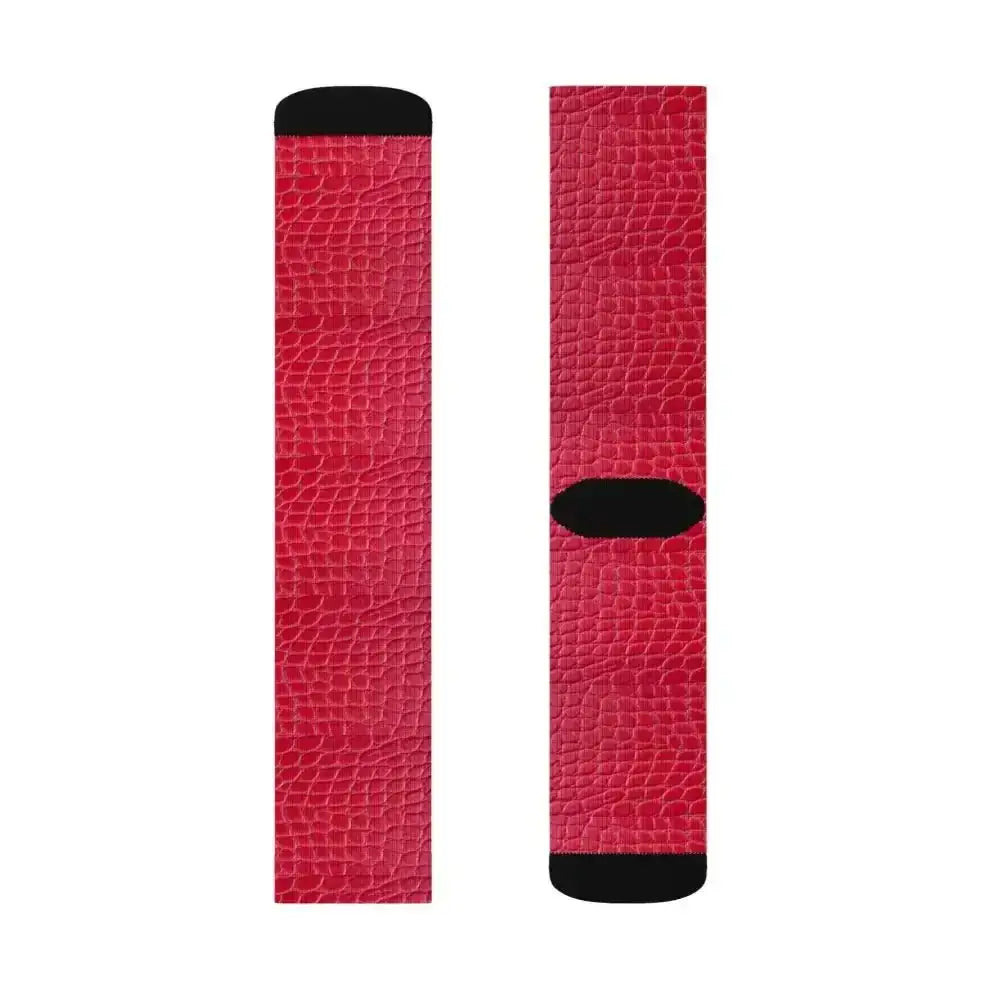 Snazzy Red Croc Socks Amp Up Your Style - Free Spirit Chic