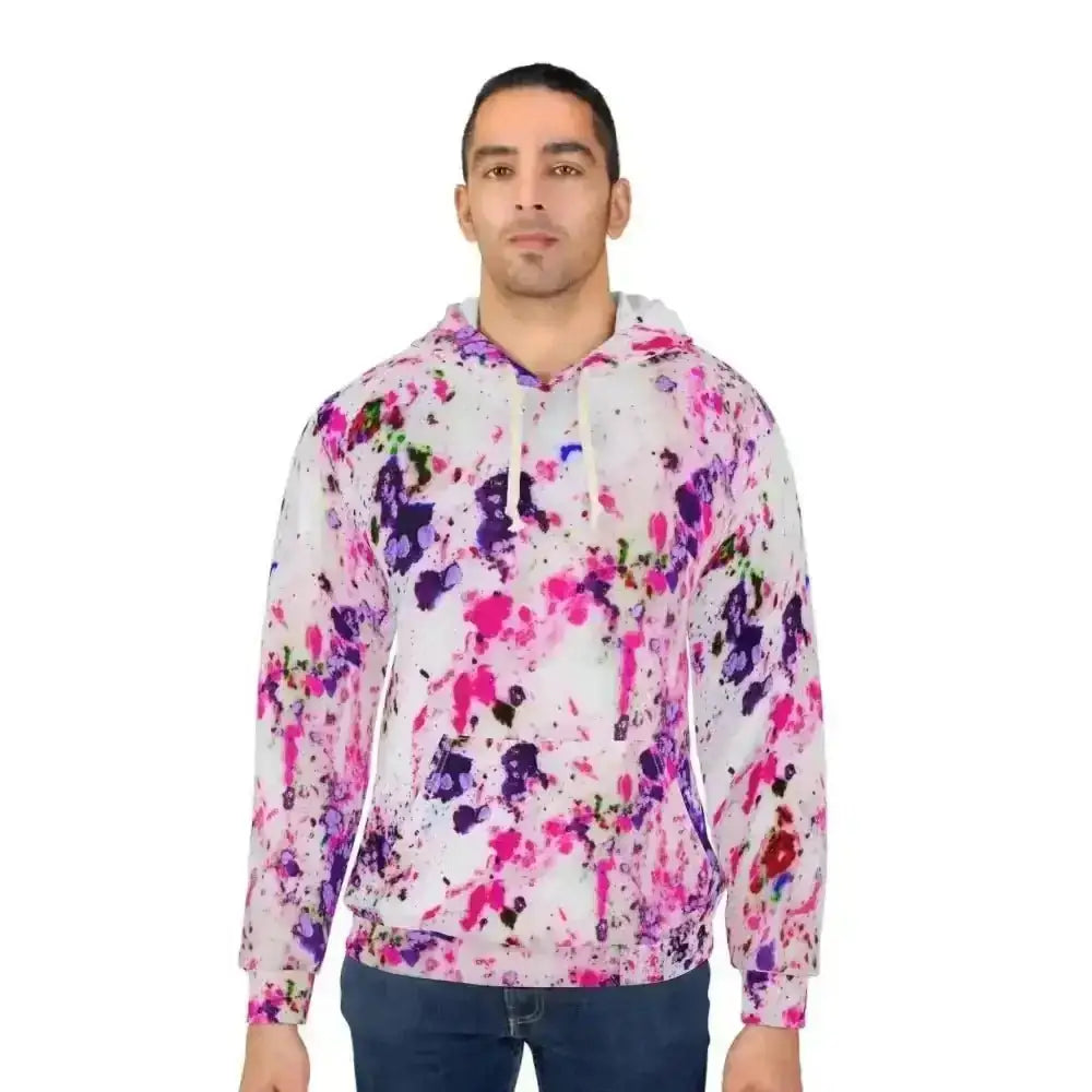 Splash into Style with Ink Drop Unisex Pullover Hoodie - Free Spirit Chic