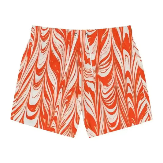 Splash into Summer with Abstract Paint Drip Swim Trunks - Free Spirit Chic