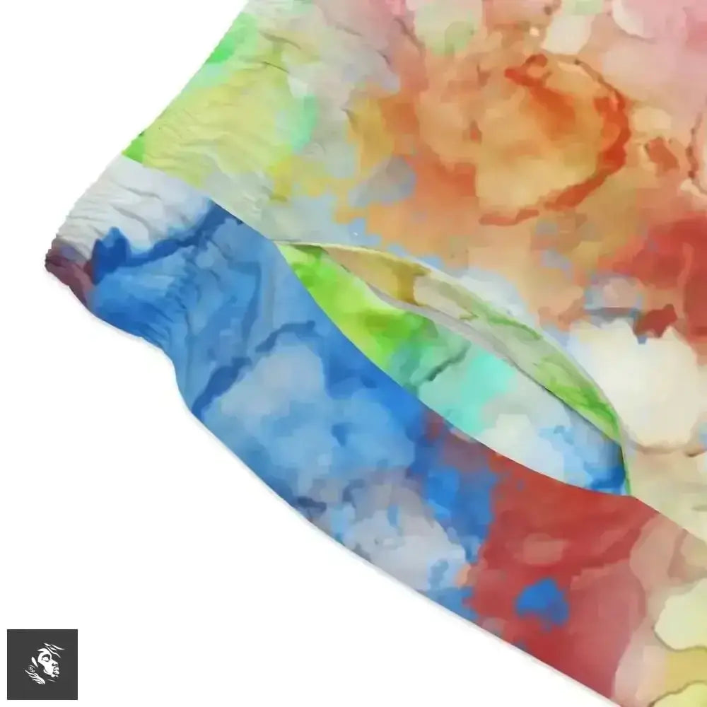 Splash into Summer with Vibrant Watercolor Swim Trunks - Free Spirit Chic