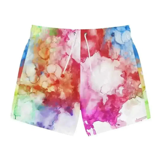 Splash into Summer with Vibrant Watercolor Swim Trunks - Free Spirit Chic