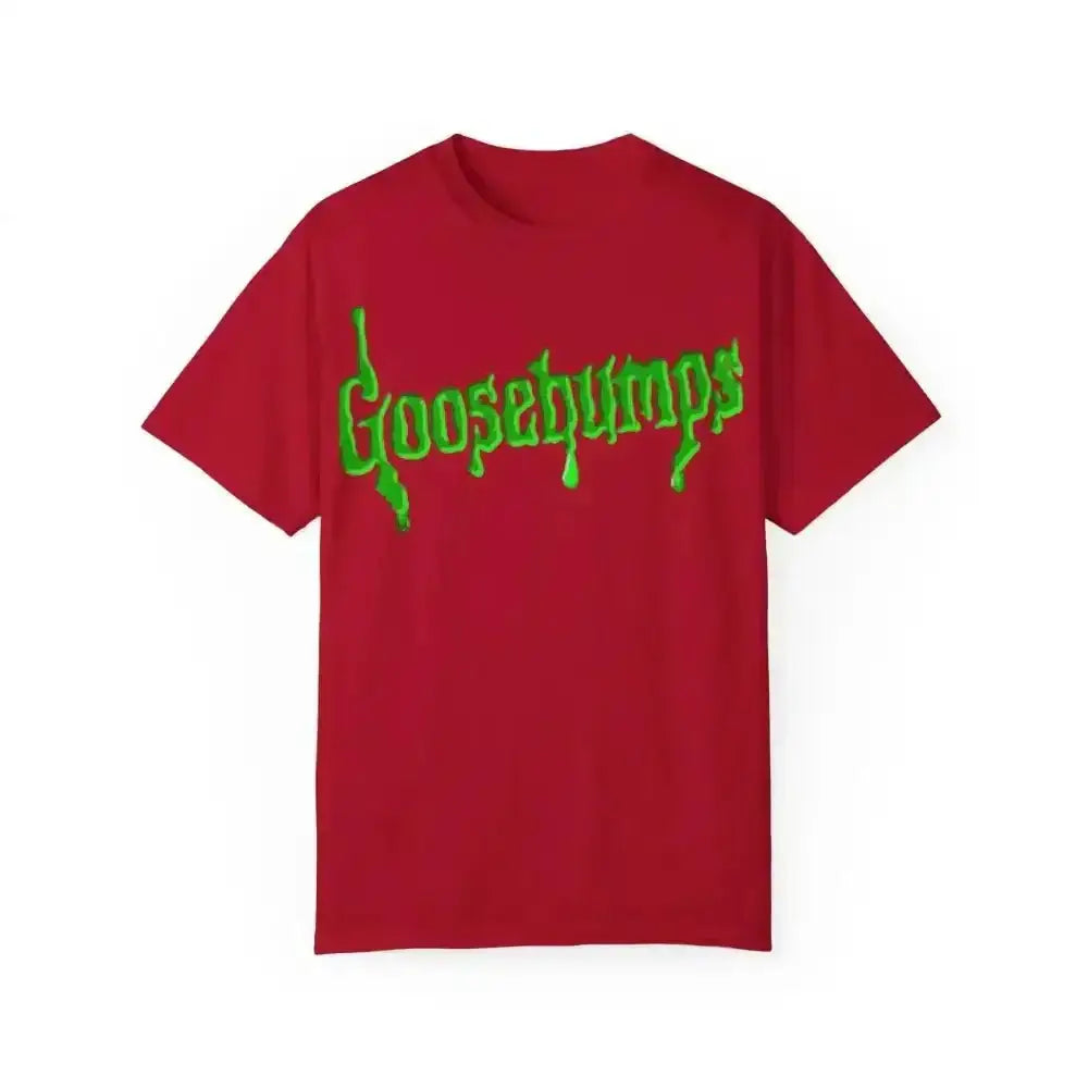 Spooky Goosebumps Retro Horror Graphic Tee for 90s Fans - Free Spirit Chic