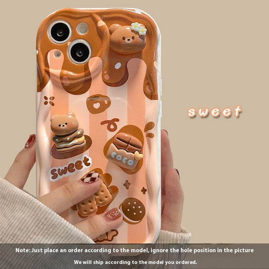 Suitable For 15pro Phone Case Chocolate Doll Lanyard - Free Spirit Chic