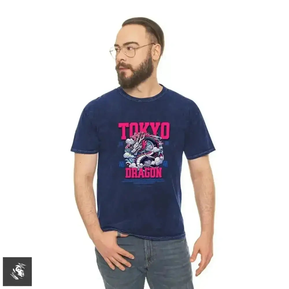 Tokyo Anime Dragon Rocks This Cool Grey Tee - Free Spirit Chic