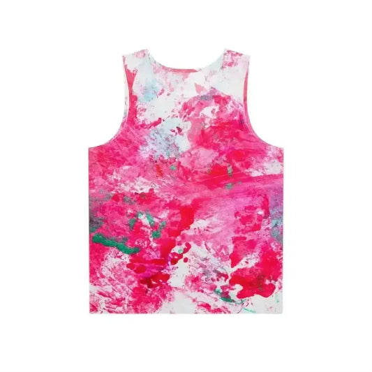 Trendy Men's Paint Splatter Tank Top for Summer Vibes - Free Spirit Chic