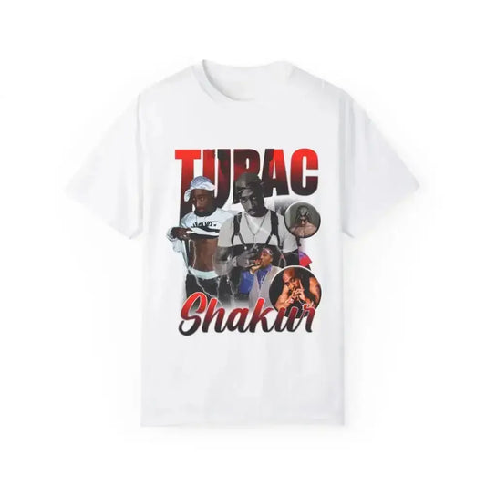 Tupac Collage Tee Rocks 90s Vibes in Preview Image - Free Spirit Chic