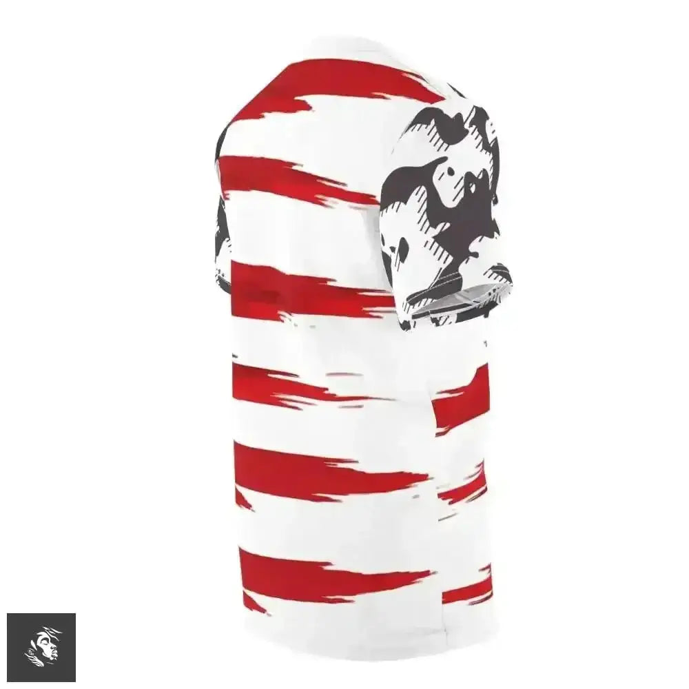 Unleash Your Patriotic Spirit with Our Brush Stroke Flag Tee - Free Spirit Chic