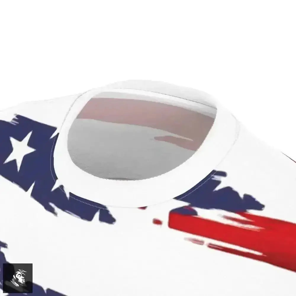 Unleash Your Patriotic Spirit with Our Brush Stroke Flag Tee - Free Spirit Chic