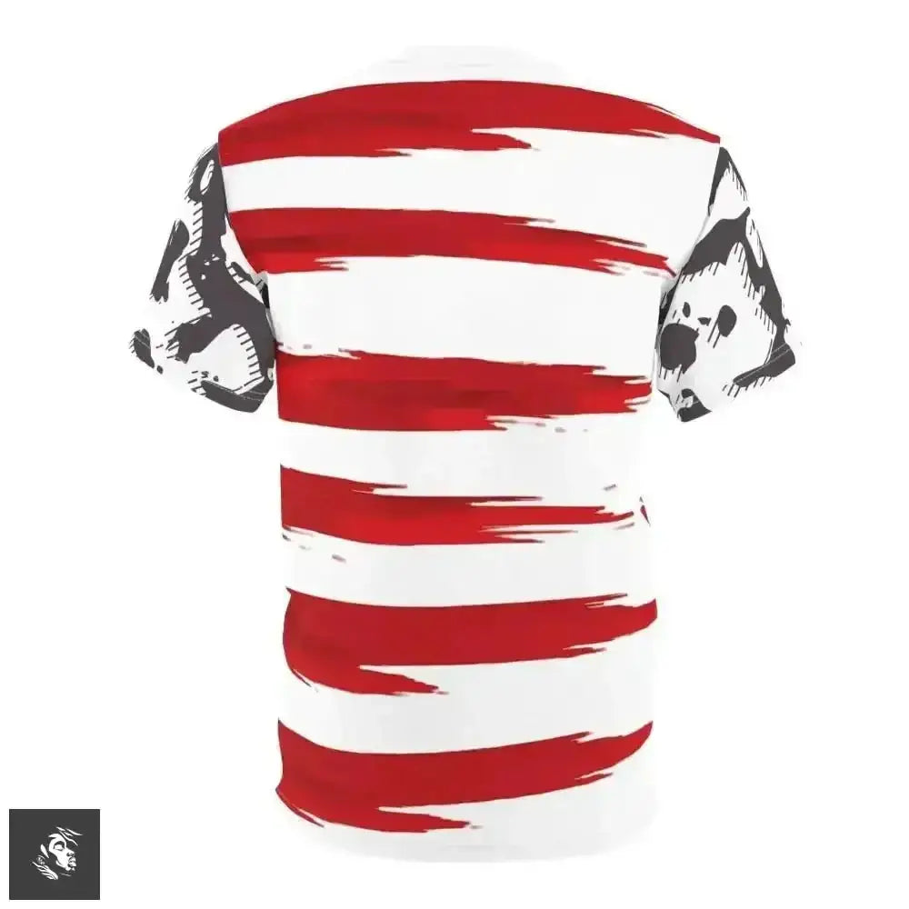 Unleash Your Patriotic Spirit with Our Brush Stroke Flag Tee - Free Spirit Chic