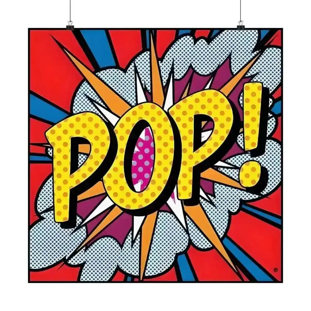 Vibrant POP Art Matte Vertical Poster for Minimalistic Wall Decor - Free Spirit Chic